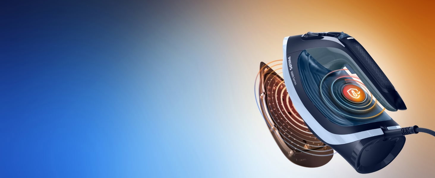 The iron automatically selects the optimal settings