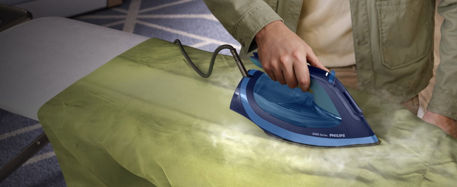 Effective ironing thanks to powerful steam