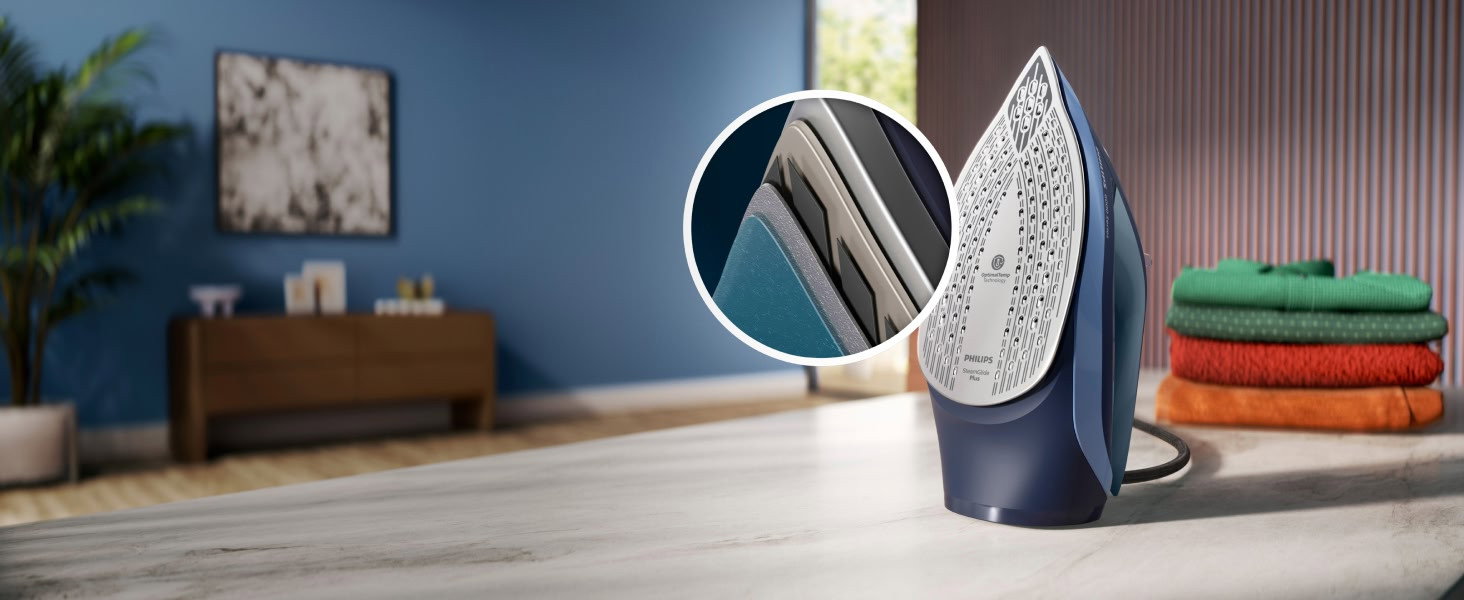 Iron with a durable soleplate