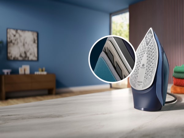 Iron with a durable soleplate
