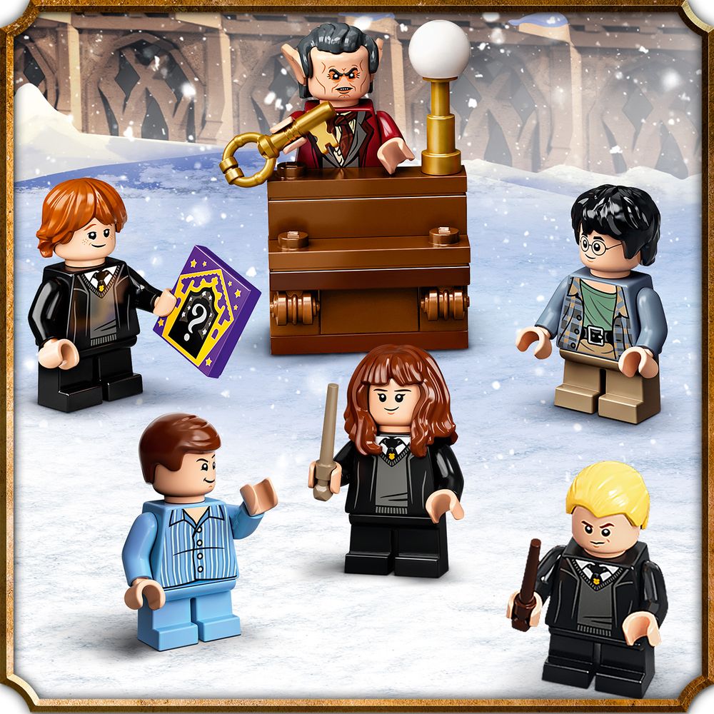 Jouet et Cadeau Enfant dès 7 Ans LEGO 76390 Harry Potter Le Calendrier de l’Avent 2021 avec 6 Minifigures Harry Potter 