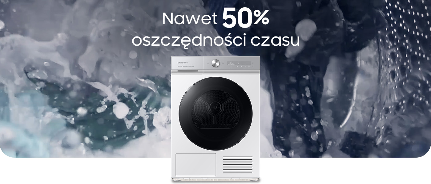 Media Markt - suszarka Bespoke DV90BB9445GHS6 - funkcja QuickDrive™ skraca czas suszenia nawet o 35%