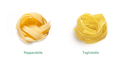 Papardelle,tagiatelle