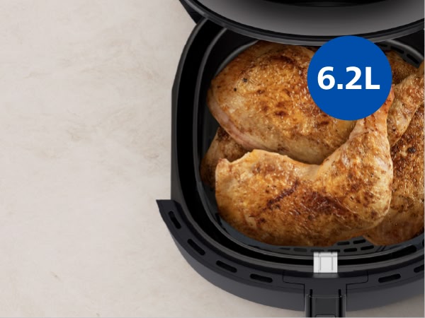 Le panier permet de cuire jusqu’à 8 pilons de poulet à la fois