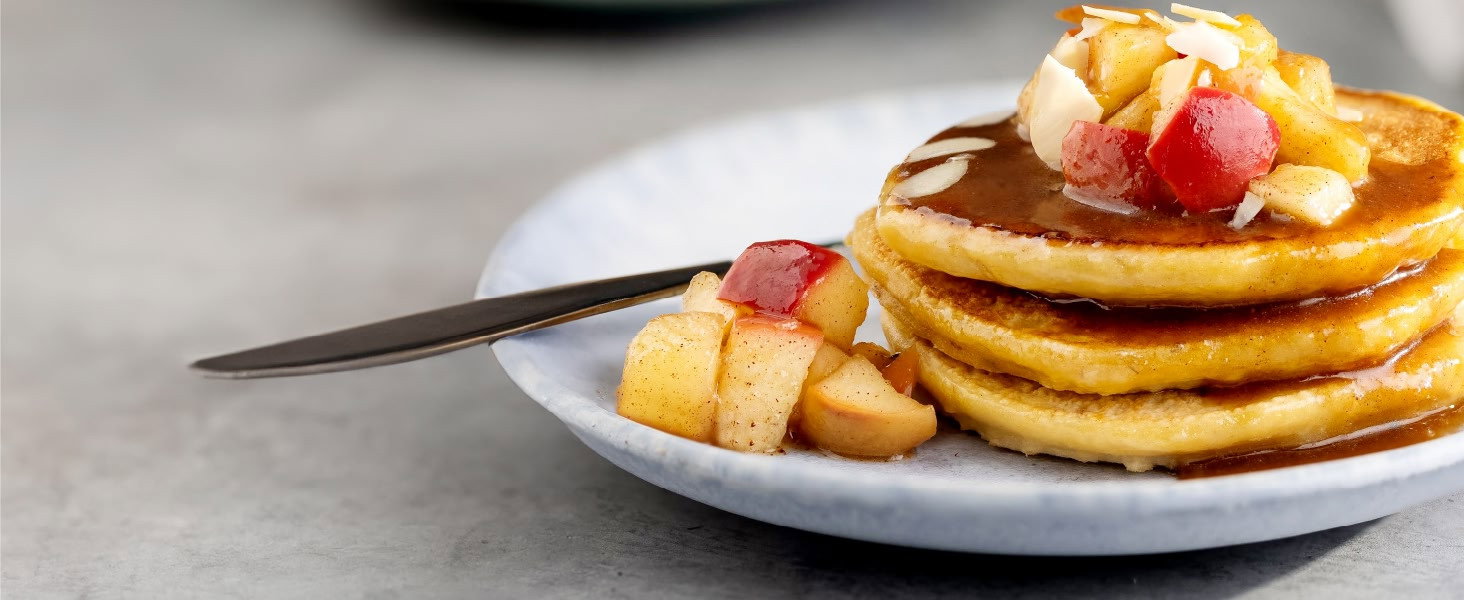 Cuis de gourmandes crêpes aux pommes grâce à ton Ovi
