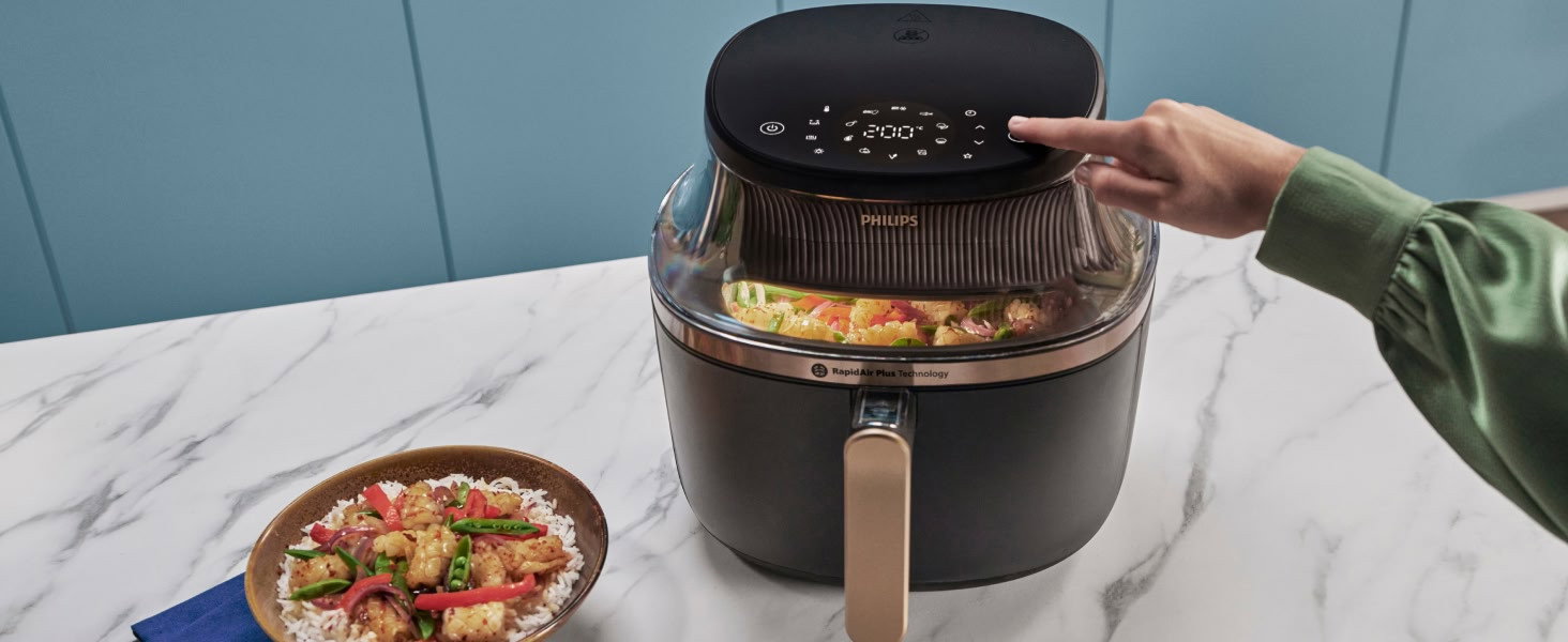 Un affichage tactile clair et des préréglages pratiques simplifient la préparation des repas