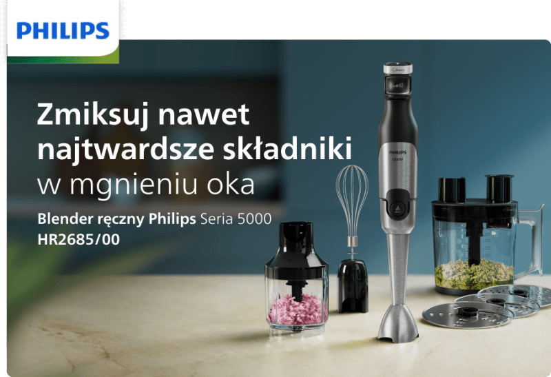 Blender ręczny seria 5000 dostępny w sklepach Media Markt