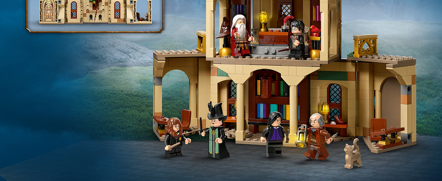 LEGO Harry Potter Hogwarts: Ufficio di Silente, Set Modulare Castello  Giocattolo, Cappello Parlante e Spada di Grifondoro, Gioch