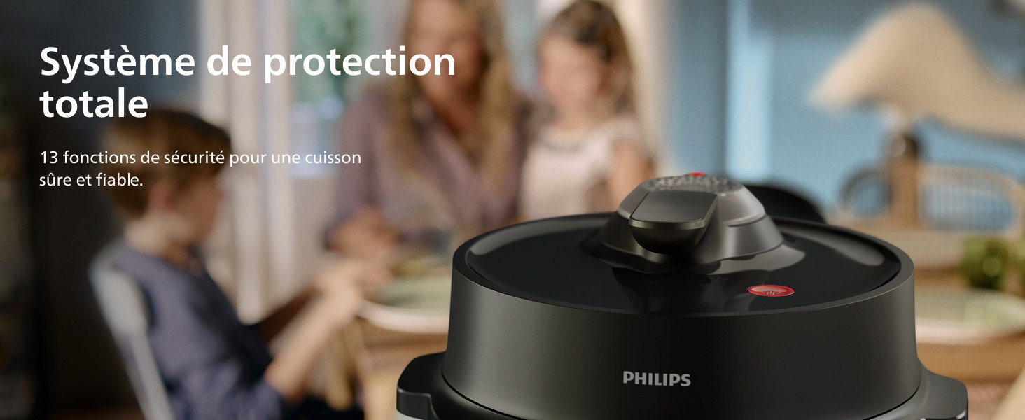 Système de protection totale 13 fonctions de sécurité pour une cuisson sûre et fiable.